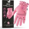 Caddy Classic Signature Caddy Classic - Guanti da golf da donna, mano sinistra o destra, massima morbidezza e comfort con pura pelle Cabretta, attrito ridotto sulla mano con punti ergonomici sulle articolazioni