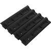 TOYANDONA 4 Pezzi Gancio per Sedile Canoa in PVC Nero, Antiscivolo, Rapido | Supporto Stabile, Resistente alle Intemperie, per Canoa e Barca Gonfiabile, Attività Acquatiche All'aperto