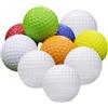 Hemobllo 10 Pezzi Palline da Golf da Allenamento Resistenti in Gomma | Uso Quotidiano, per Stadio e Casa, Migliorano Precisione e Velocità, per Appassionati Colore Casuale