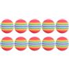 Toyvian Arcobaleno Palla da Allenamento in Spugna 10 Pezzi per Golf Indoor | Flessibile, Sicura per Vetri, per Colpi D'approccio e Pratica Quotidiana Colore Casuale