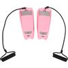 DECHOUS Mini Stepper per Esercizi Casa con Bande Elastiche Rosa | Pedali Antiscivolo, Funzionamento Silenzioso, Struttura Pieghevole Salvaspazio, Materiale Abs, per Allenamento Domestico