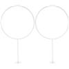 MUCKLILY 2 Pezzi Supporto da Parete per Pallone, Ferro Bianco | Pallacanestro e Altre Sfere, per Esposizione e Ordine in Casa o Negozi