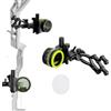 Surwolf S2 5 Pin Micro regolabile Compound Bow Sight, fibra ottica senza | Fibra ottica da 0,048 cm, alluminio CNC, obiettivo 4/6/8X, micro-regolazione senza utensili
