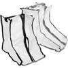 SUPVOX 2 Pezzi Borsa Porta Scarpe Antipolvere per Stivali Bassi in PVC | Trasparente e Pieghevole, Riutilizzabile, Due Pezzi Nero e Grigio, Uso Viaggio e Casa