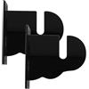 TOPBATHY Supporto da Parete per Skateboard in Acrilico, Nero, per Snowboard | Salvaspazio, Installazione Semplice e Rimovibile, Regge Tavole senza Piegarsi o Rompersi