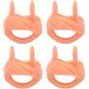 Operitacx 4 Pezzi Nasello per Nuoto in Silicone con Cordino, Beige, Adulti | Nuoto e Immersione, Vestibilità, Morbido e Confortevole, per Sport Acquatici