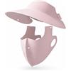 YWJLQH Cappello estivo uomo e donna, protezione maschera staccabile, cappello