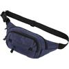 Operitacx Marsupio Uomo Sportivo, Multi-tasca, Grande Capienza | Nylon e Poliestere, Cintura Comoda e Leggera, per Corsa e Attività All'aperto, Blu Navy