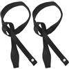 Amosfun 2 Pezzi Cinghia da Polso per Bastone da Trekking, Regolabile, Nero | Nylon Resistente, Vestibilità Comoda, per Sci ed Escursionismo, Accessorio per Bastoncini da Trekking