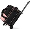 LOVIVER Trolley da Bowling Capiente Bagaglio Scorrevole, Borsone con Carrello, Resistente, Borsone con Manico Telescopico, per namento,