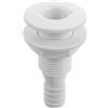 HEMOTON Raccordo Passante Marino in Plastica Bianco 5/8 Pollici | Yacht e Kayak, Scarico Rapido per Fori e Uscite Lavello, Design Elegante