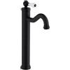 Jacuzzi Miscelatore lavabo tipo alto Jacuzzi Rubinetteria nero opaco serie Tosca per piletta click clack