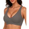 KOSMEEU Reggiseno da Donna T-Shirt Bra Senza Ferretto Seamless Comodo quotidiano | Reggiseno Bralette Morbido Senza Ferretto Coppa Intera Senza Cuciture Adatto per Seni Normali e Grandi