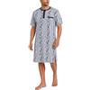 sesto senso Camicia da notte a maniche corte da uomo