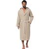 Intimitaly Pierre Cardin - Accappatoio Nido D'Ape Uomo in Cotone con Cappuccio, Accappatoio Nido D'Ape Donna, Tasche e Cintura, Leggero da Viaggio, Unisex, S-XXXL