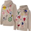 Ultra Game NBA Official Men's Super Soft Multi-Team Felpa con Cappuccio da Uomo