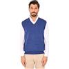 Ciabalù Gilet Uomo Lana Merinos Scollo a V Maglione Senza Maniche Invernale