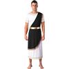Freebily Costume da Toga da Uomo Imperatore Romano Cesare Costume Dio Greco Bianco Costumi Carnevale Festa di Halloween Natale Costumi in Maschera Dea Greca Romana