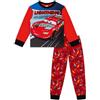 Disney Cars Lightning McQueen, pigiama per bambini, a maniche lunghe, in cotone, set ufficiale Cars per bambini da 2-3 a 6-7 anni
