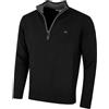 Calvin Klein Uomo Knit Cotton 1/2 Zip Golf CK Top Maglione - Nero - XL