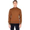 Ciabalù Maglione Lupetto Uomo in Lana Merinos Made in Italy Pullover Dolcevita Mezzo Collo Extrafine