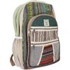 GURU SHOP GURU-SHOP Zaino in Canapa Etno, Borsa da Palestra, Borsa Sportiva - Azzurro, Unisex - Adulti, 40x33 cm, Zaini e Borsa Sportiva