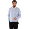 Ciabalù Maglione Uomo Invernale in Lana Merinos Made in Italy Regular Fit Taglie Forti Pullover Scollo a V
