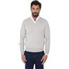 Ciabalù Maglione Uomo Invernale in Lana Merinos Made in Italy Regular Fit Taglie Forti Pullover Scollo a V