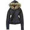 ORANDESIGNE Felpa con Cappuccio e Zip da Donna in Stile Vintage Anni 2000 Felpa Grunge per Ragazze Adolescenti Cappotto Lungo Aderente con Collo in Pelliccia Sintetica