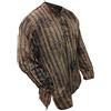 Shopoholic Fashion Camicia da Uomo a Righe StoneWashed Leggera Stile Hippie da Nonno