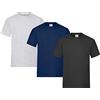 Fruit of the Loom IT Heavy T-Shirt Uomo (Pacco da 3)