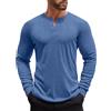COOFANDY Maglia Henley Uomo Maniche Lunghe Morbida Elastica | Maniche lunghe, Collo Serafino con bottoni, Vestibilità slim, Traspirante, Casual di base