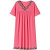 Lmtossey Camicie da notte da donna con scollo a V Grandi Cantieri Sleepshirts a maniche corte Camicia da notte Modal Ice Silk Sleepwear