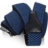 Decalen Bretelle Uomo Eleganti Extra Forte Clip Taglia Unica per Uomini e Donne Grandi e alti Larghezza Regolabile di 4 cm e Forma a Y Elastica