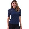 Allegra K Donna Top in Pizzo Floreale per Camicette di Pizzo Eleganti Eleganti A Maniche Corte con Sbuffo E Collo A Lupetto
