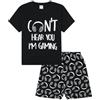 thepyjamafactory Ragazzi Can't Hear You I'm Gaming Corto Cotone Pigiama