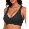 KOSMEEU Reggiseno da Donna T-Shirt Bra Senza Ferretto Seamless Comodo quotidiano | Reggiseno Bralette Morbido Senza Ferretto Coppa Intera Senza Cuciture Adatto per Seni Normali e Grandi