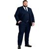GATMSTZ Completo da Uomo, 3 Pezzi, Taglie Forti, vestibilità Regolare, Giacca, Gilet, Pantaloni, Set Completo per Matrimoni, Balli scolastici, Occasioni Formali