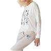 JADEA Pigiama Donna Cotone Pantalone Lungo Maglia Manica Lunga 3299