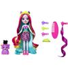 Enchantimals Sunshine Beach Persida Panther & Mistery Bambola con capelli colorati accessori per lo styling, gonna stampata e mascotte pantera, giocattolo regalo per ragazzi e ragazze +4 anni, HTJ69