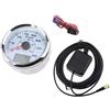 Eurowagens 85mm Bianco Display LED Tachimetro GPS Per Barca Con Nodi 9-32V