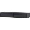Selsey Toeletta Da Trucco Tavolo Da Trucco Con 2 Cassetti Sospeso Moderno Per Camera Da Letto 110 cm Nero Evo