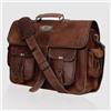 Fatto a mano Borsa A Tracolla Vintage In Pelle Per Laptop Da Uomo 25 Pollici Grande