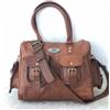 Fatto a mano Handmade Borsa Tote Donna In Pelle Marrone Tracolla Con 4 Tasche