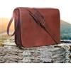 Fatto a mano Uomo Borsa Messenger Vintage In Pelle Fatto A Mano Classica Business Marrone