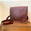 Fatto a mano 24" Borsa A Tracolla In Pelle Messenger Donna Con Zip Antifurto Laptop