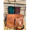 Fatto a mano 40.6cm Pelle Handmade Vintage Laptop Borsa Messenger Borsa Due Riviste Regalo