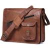 Fatto a mano 15 " Handmade Completo Refined Pelle Messenger Portatile Raro Uomo Cartella