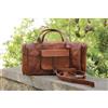 Fatto a mano Borsa Da Viaggio Weekend In Vera Pelle Vintage Da Uomo 40" Nuova