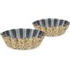 Set 2 teglie forma margherita color crema per friggitrice ad aria - AirFry